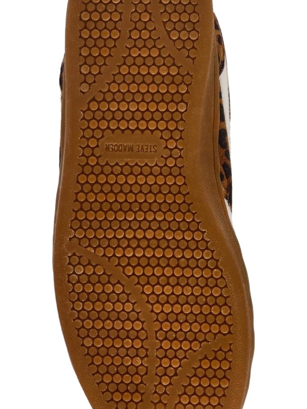 Steve Madden Leopard Print Sneakers with White Stripes and Red Lining - Picture 5 of 10